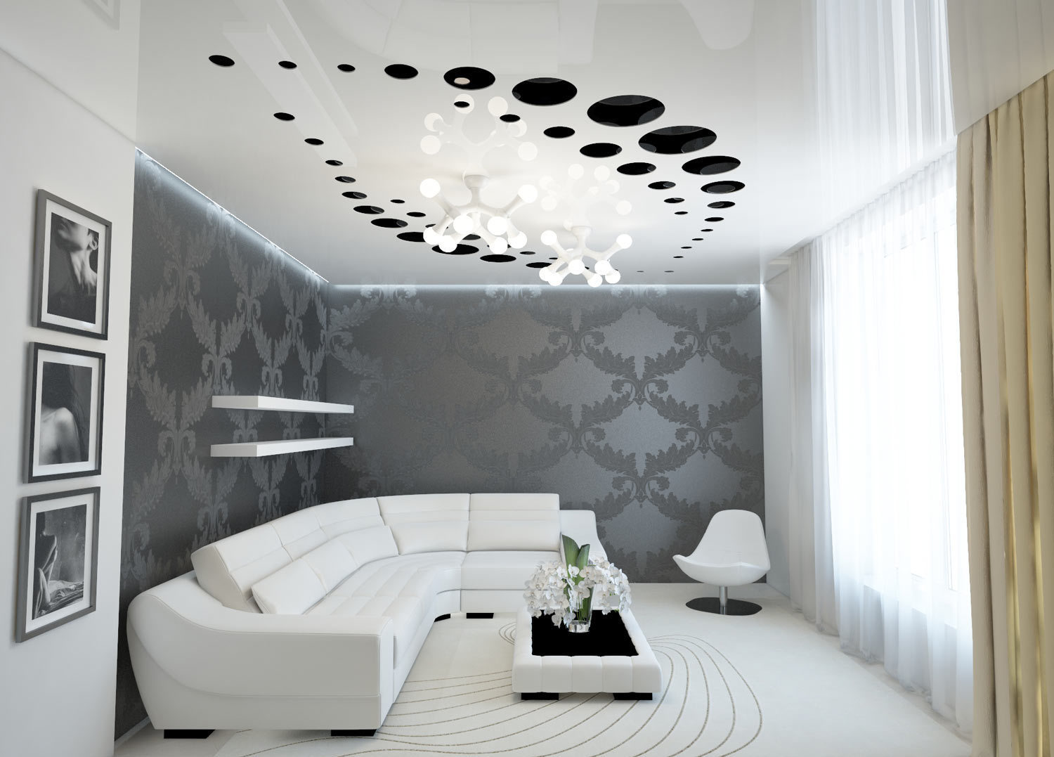 если необходима оригинальность - выбирайте резные натяжные потолки! резные натяжные потолки